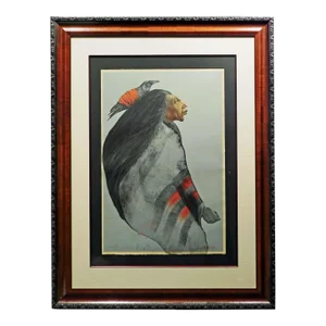 Frank Howell "Lakota Sisters"custom Framed Hand Signed Lithograph