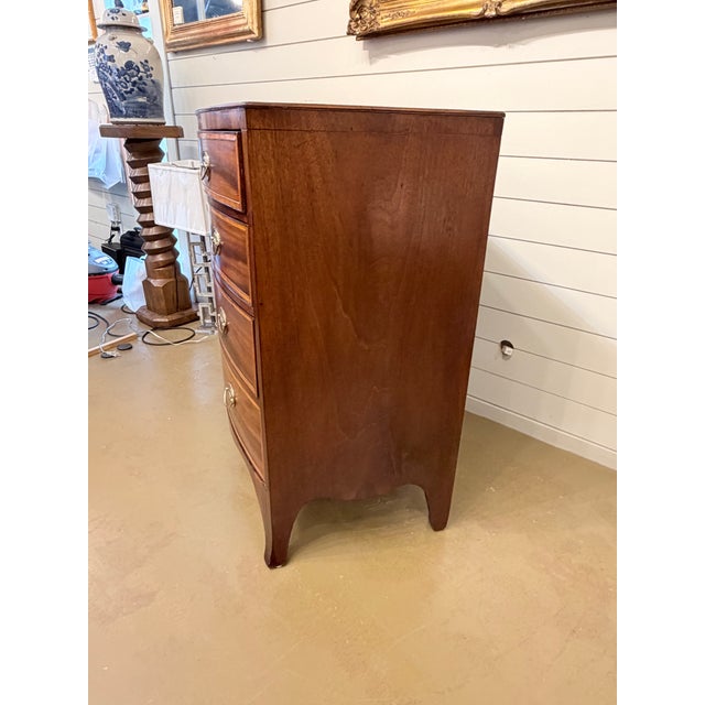 19th Century English Bow Front Chest For Sale - Image 11 of 15