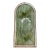 Vintage Arch Top Slag Glass Window, Early 20th C For Sale
