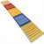A striking and modern handwoven kilim runner, featuring a bold Scandinavian-inspired color block composition. This...