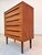 Teak Chest of Drawers with Recessed Long Handles, Denmark, 1960s For Sale - Image 9 of 11