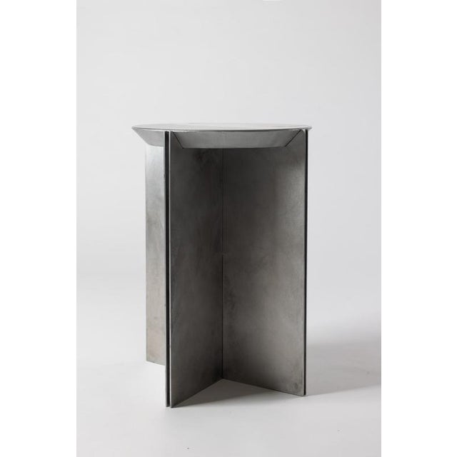 Not Yet Made - Made To Order H3 Hand Decorated Metal & Aluminium Side Table by Studio Nyx For Sale - Image 5 of 17