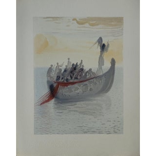 Salvador Dali, La barque du nocher, Etching For Sale
