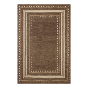 Chris Loves Julia x Loloi Alfie Bark / Natural 18" x 18" Sample Rug
