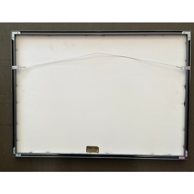 Black Italian Abstract Landscape Print Neo Surrealist For Sale - Image 8 of 8