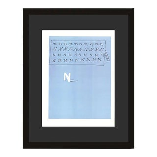 1990s 'N' From 'Hockney's Alphabet' by David Hockney For Sale