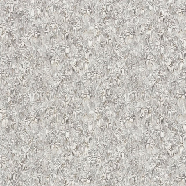 Contemporary Schumacher Feathers Wallpaper in Zebra For Sale - Image 3 of 3