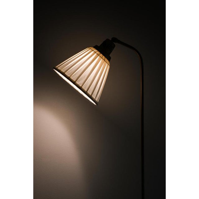 Floor Lamp in Brass and Metal attributed to Hans Bergström, 1940s For Sale - Image 10 of 11