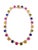 Gemstone Bochic “Capri” Vintage Ruby & Fancy Color Sapphire Necklace Set in 18K & Silver For Sale - Image 7 of 11