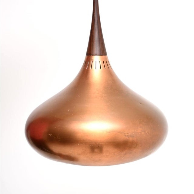 Vintage Danish Copper Orient Pendant Lamp from Jo Hammerborg, 1960s For Sale - Image 4 of 8