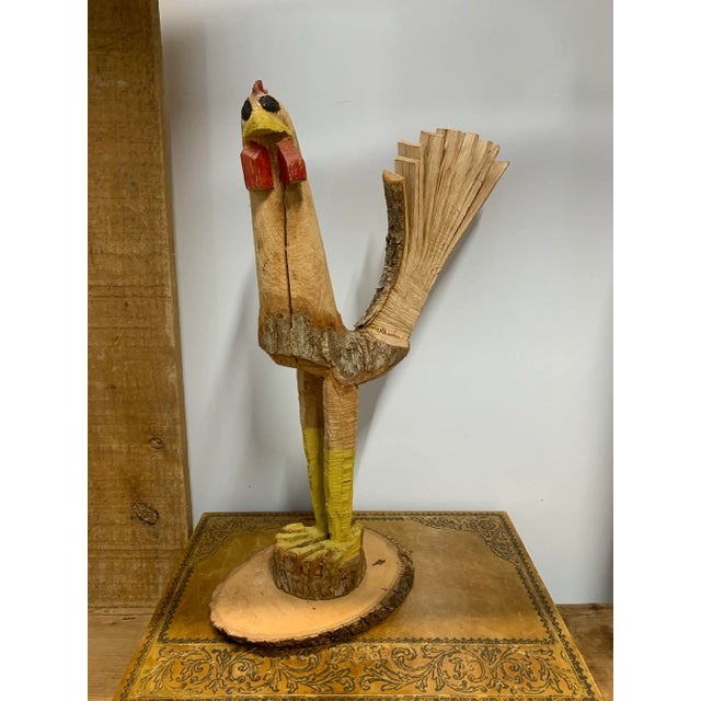 Natural Tree Limb Rooster #25 attributed to Minnie Atkins. Minnie was the 1992 recipient of the inaugural Jane Morton...