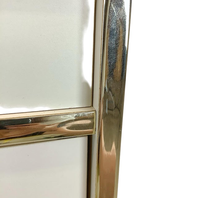 Vintage 1980s Postmodern Jewelry Armoire With Gold-Tone Trim For Sale - Image 17 of 18