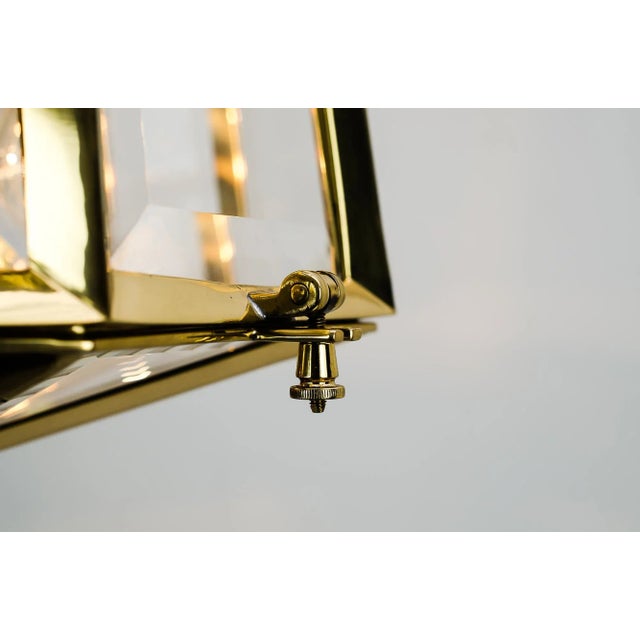 Austrian Hand-Cut Ceiling Lights, 1900s, Set of 3 For Sale - Image 9 of 13