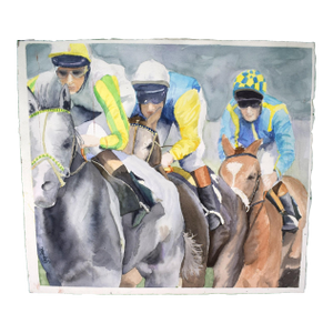 Three English Jockeys/ Horse Racing