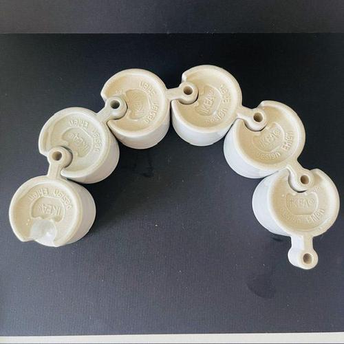 Vintage PS Varmeljushallare Candlestick Set in White Ceramic by Ehlen Johansson for Ikea, 1990s, Set of 12 For Sale - Image 5 of 7