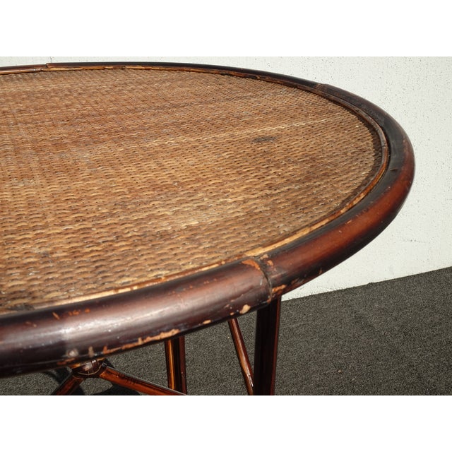 Vintage Rustic French Country Style Side Table by Palecek For Sale In Los Angeles - Image 6 of 14