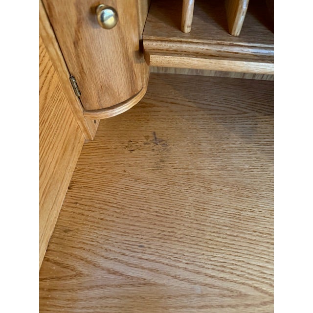 American Late 20th Century Rolltop Secretary Desk For Sale - Image 3 of 11