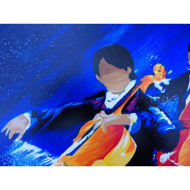 Modern Victor Spahn, Concert trio de contrebasses, Screen Print For Sale - Image 3 of 6