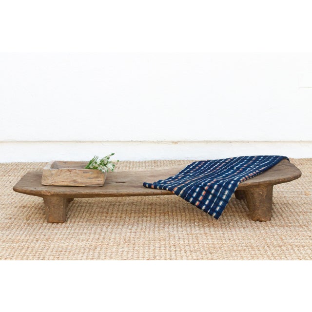 Charming Antique Senufo Wood Bench For Sale - Image 9 of 9