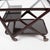 1960s Wooden Bar Trolley with Glass Tops and Removable Tray from Cassina Technical Studio, 1960s For Sale - Image 5 of 7