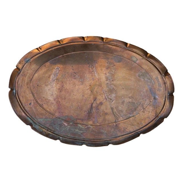 Art Deco Copper Samovar Tray, 1920s For Sale