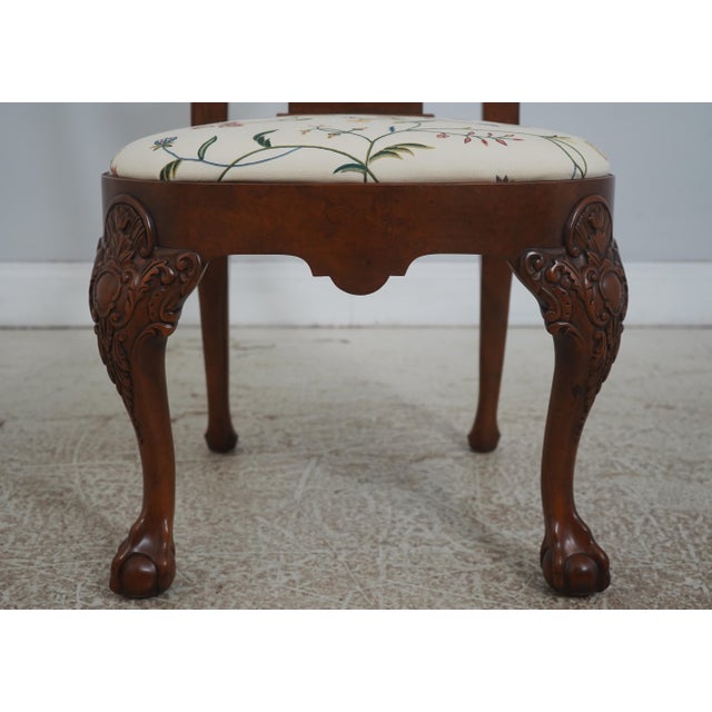 Set of 6 Baker Georgian Walnut Dining Room Chairs For Sale - Image 10 of 18