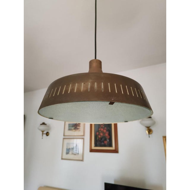 Brown Chandelier by M. Ingrand for Fontana Arte, 1962 For Sale - Image 8 of 14