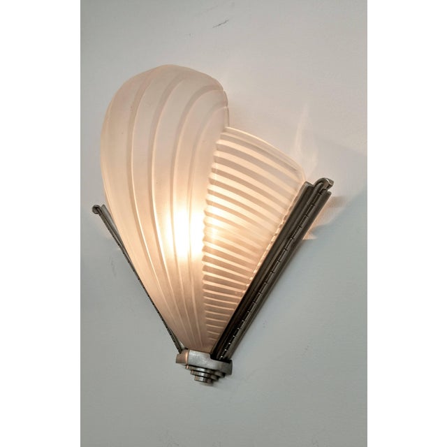 Atelier Petitot French Art Deco Wall Sconces by Petitot - a Pair For Sale - Image 4 of 8