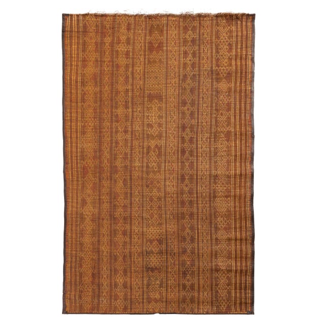 Wood Vintage Tuareg Berber Mat, 1960s For Sale - Image 7 of 7
