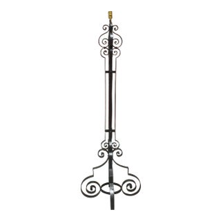 Antique Spanish Mission Style Iron Floor Lamp For Sale