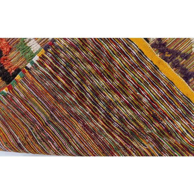 Doris Leslie Blau Mid-Century Vintage Moroccan Tribal Ivory Hand-Knotted Rug For Sale - Image 9 of 9