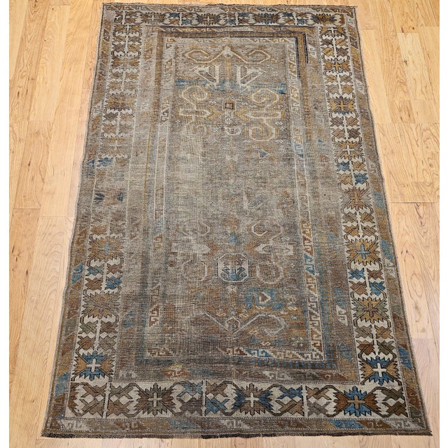 A rare and highly collectible late 19th century Caucasian Shirvan Perpedil area rug from the Kuba district of Caucasian...