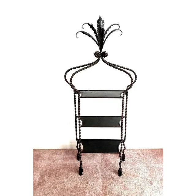 Maitland Smith Metal Wall Etagere For Sale In Miami - Image 6 of 6