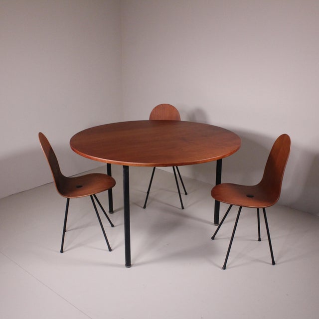 Table and Chairs by Franco Campo and Carlo Graffi, 1958, Set of 4 For Sale - Image 10 of 17