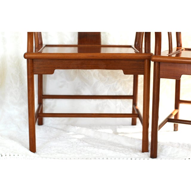 Brown Pair of Bentwood Chinese Chairs From the 1950s For Sale - Image 8 of 10