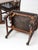 Vintage 1970s Colonial Revival Game Table Set With Four Cane Back Chairs For Sale - Image 12 of 18