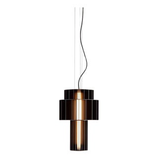 Black Babel T Pe Suspended Lamp by Stephen Burks for Parachilna For Sale