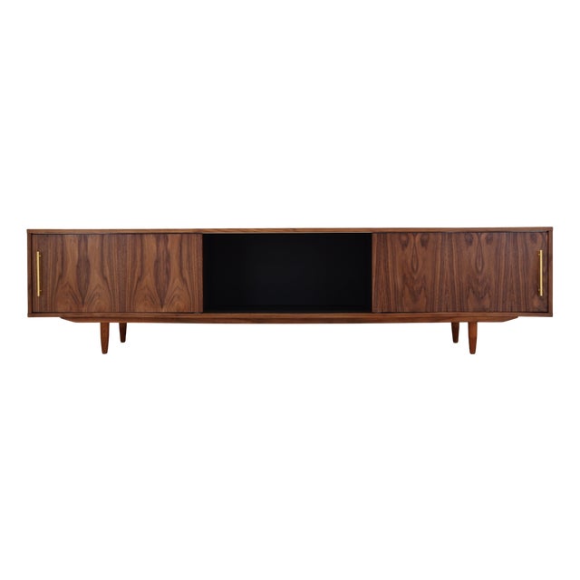 Scandinavian Walnut Sideboard, 2000s For Sale