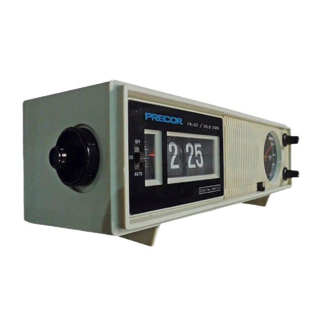 Radio and Digital Alarm Clock by Federal Communications Commission for Precor, 1970s For Sale