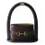 Gucci Attrib. Italian Leather Brass Bit Magazine Mail Holder For Sale
