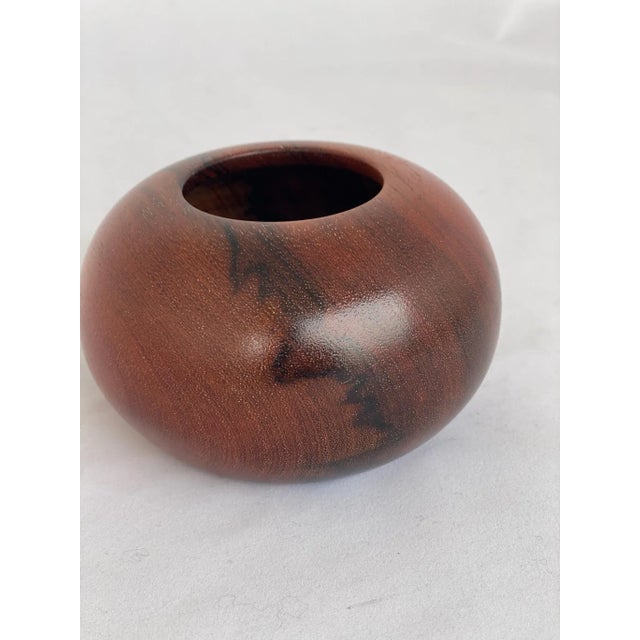 Contemporary Small Custom Vessel Made From Myrtle Wood For Sale - Image 4 of 8