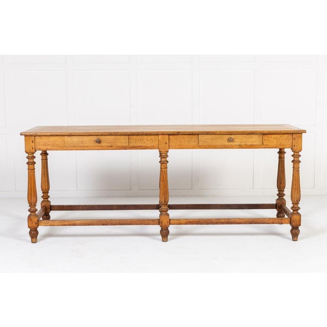 French Oak Drapers Table, 1900s For Sale - Image 8 of 8
