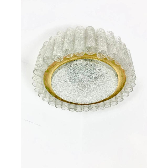 Ice Glass Plafoniere from Doria Leuchten, 1960s For Sale - Image 13 of 16