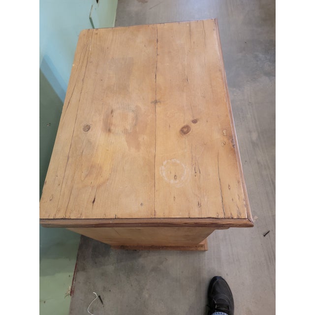 Antique Pine - Three Drawer - Chest of Drawers - From England - Circa 1900 For Sale - Image 9 of 12