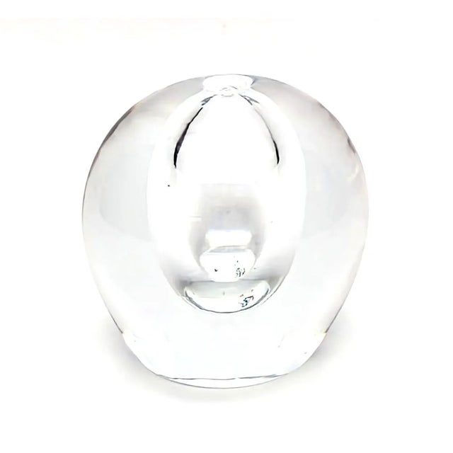 Glass 1980s Blown Glass Paper Weight For Sale - Image 7 of 9