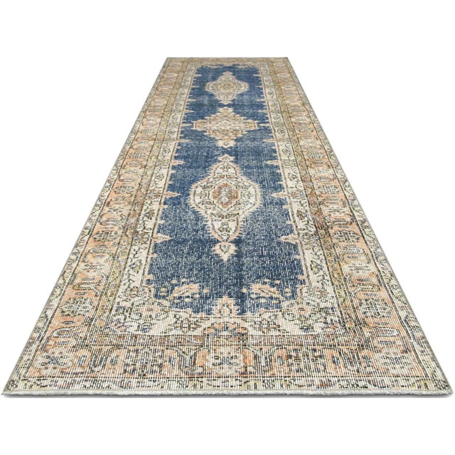 1960s 1960s Turkish Oushak Runner For Sale - Image 5 of 5