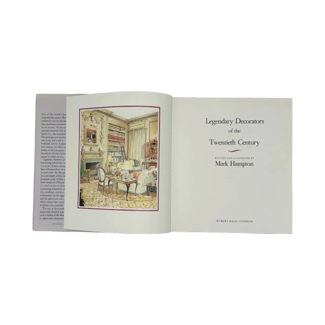 Details: -Title: Legendary Decorators of the Twentieth Century -Author: Mark Hampton -Illustrator: Mark Hampton -Year...