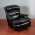 Reclining Black Leather Armchair For Sale - Image 12 of 18