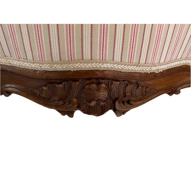 Set of 19th Century Louis XV Chairs in Carved Walnut For Sale - Image 6 of 11