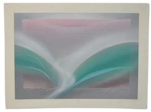 David Quinn "Dolphin A" Contemporary Abstract Lithograph